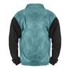 Men's Fleece Jacket Corduroy Polo Sweatshirt Mens Long Sleeve Microfiber Shirt Mens Zipped Hooded Sweatshirt Red T-Shirt Men Mens Scrub Jacket Tactical Jacket2-Light Blue,3X-Large view 2