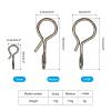 PATIKIL 0.4" x 0.1" Fly Fishing Snaps, 150 Pack Stainless Steel Quick Change No Knot Fast Snap Lure Connector for Jigs Lures Fishing Clips Freshwater Saltwater, Black view 2