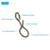 PATIKIL 0.4" x 0.1" Fly Fishing Snaps, 150 Pack Stainless Steel Quick Change No Knot Fast Snap Lure Connector for Jigs Lures Fishing Clips Freshwater Saltwater, Black view 3