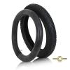 14x2.125 Electric Bike and Tube Set, 14x2.125 57-254 Explosion-Proof Electric Bicycle Tire with Bent Valve Inner Tube for 10-inch Rims Puncture Resistant Ebike Tire view 1