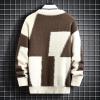 ZMIN Men's Crewneck Sweater Loose Lazy Style Knitted Sweater Casual Pullover Coats Mens Clothes EN8 M view 2