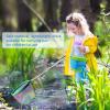 2PCS Fishing Net with Bucket, Telescopic Fishing Landing Net, Collapsible Kids Sand Bucket, Kids Fish Butterfly Catching for Freshwater Saltwater Outdoor Activities view 3