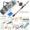 Ice Fishing Rod Shrinking Lure Rod Set Straight Handle Lure Spinning Wheel Lure Bait Combination Fishing Gear Fishing Rod (Color : Fishing Gear Sets, Size : 2.7) view 2