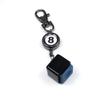 Scott Edward Snooker Retractable Rope Chalk Holder Pool Cue Chalk Billiard Chalk Holders for Cue Sports Accessories Billiard Accessories,44CM extention Length(Metal Black with Chalk) view 3