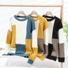 Autumn Men's Twist Braid Sweater Pullovers Winter Thick Knit Sweaters Streetwear Warm O Neck Jumper Pullover Black XL view 3