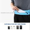 WATERFLY Running Belt Fanny Pack: Runner Marathon Jogging Waist Pack Sport Workout Exercise Fitness Phone Holder Belt for Men Women Jogger Slim Waistband view 3