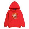 Happy 2022 Chinese New Year of the Dragon Unisex Red Hoodie Sweatshirt for Boys Girls Kids (L, 4-5 Years) view 1