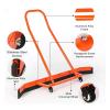 YLQFGUVWK Sports Tennis Court Rubber Broom Professional Rubber Broom Floor Drainer with Wheels/Handle/Replaceable Strips view 2
