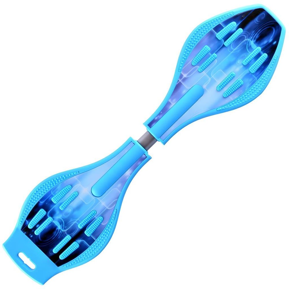Magnitt Caster Board, Deluxe Junior Skateboard with Illuminating Wheels for More Excitement,Fun and Visibility, Twistboard for Kids 8+, Upgrade ColorC