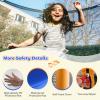 Goplus Kids Trampoline, 48" Toddler Trampoline ASTM Approved w/Safety Enclosure Net, No Gap Mat, Small Mini Recreational Trampoline for Indoor Outdoor, Boys Girls Baby Birthday Gifts (Orange&Blue) view 4
