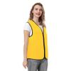 TopTie Custom Volunteer Zipper Workwear Vest Printed Embroidered Activity Sleeveless Lightweight Unlined Vest No Pockets-Yellow-L view 3