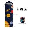 Axolotl Cartoon Planet Sleeping Bags for Adults Kids Backpacking Lightweight Waterproof,Solar Systerm Sleeping Bag Warm and Cool Weather,Space Galaxy Camping Sleeping Bag for Outdoors Camping Hiking view 3