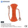 NewDoar 14KN Static Climbing Rope 8mm(5/16in) Accessory Cord Equipment 33FT(10M) 66FT(20M) 98FT(30M) 165FT(50M) Escape Rope with 2 Carabiners for Ice Climbing Equipment Fire Rescue Rope-Orange/30M view 2