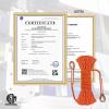 NewDoar 14KN Static Climbing Rope 8mm(5/16in) Accessory Cord Equipment 33FT(10M) 66FT(20M) 98FT(30M) 165FT(50M) Escape Rope with 2 Carabiners for Ice Climbing Equipment Fire Rescue Rope-Orange/30M view 3
