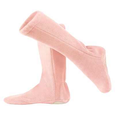 Polar Fleece Soft Sole Ballet Shoes Girls Dance Boots Warm Ballet Socks Slippers Light Pink