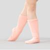 Polar Fleece Soft Sole Ballet Shoes Girls Dance Boots Warm Ballet Socks Slippers Light Pink view 3