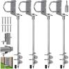 Insaga Multi-Purpose Ground Anchors Screw in, 3'' Wider Spiral Trampoline Anchors, Fully Welded Mobile Home Anchors, Heavy Duty Earth Anchors for Swing Sets, Carports, Sheds, Canopy, 30'' Set of 4 view 1
