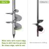 Insaga Multi-Purpose Ground Anchors Screw in, 3'' Wider Spiral Trampoline Anchors, Fully Welded Mobile Home Anchors, Heavy Duty Earth Anchors for Swing Sets, Carports, Sheds, Canopy, 30'' Set of 4 view 3