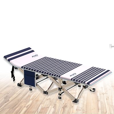 Fold Away Beds for Adults, Portable Beds, Lightweight Folding Bed with Dustproof Backpack 450 lbs (Color : A)