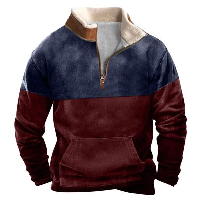Men's Vintage Western Cowboy Zipper Sweatshirt for Fiance for Him Running Long Sleeve Shirt Men Oversize Hoodie Mens Black Jacket Jacket Coats4-Wine,3X-Large