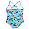 Girls Bathing Suits Blue Floral One Piece UPF 50+ Sun Protection Swimwear Summer Quick Dry Beach Swim Suit for Kids Girl 5t 4t Swimsuit view 2