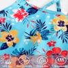 Girls Bathing Suits Blue Floral One Piece UPF 50+ Sun Protection Swimwear Summer Quick Dry Beach Swim Suit for Kids Girl 5t 4t Swimsuit view 3