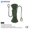 NewDoar 14KN Static Climbing Rope 8mm(5/16in) Accessory Cord Equipment 33FT(10M) 66FT(20M) 98FT(30M) 165FT(50M) Escape Rope with 2 Carabiners for Ice Climbing Equipment Fire Rescue Rope-Green/30M view 2