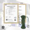NewDoar 14KN Static Climbing Rope 8mm(5/16in) Accessory Cord Equipment 33FT(10M) 66FT(20M) 98FT(30M) 165FT(50M) Escape Rope with 2 Carabiners for Ice Climbing Equipment Fire Rescue Rope-Green/30M view 3