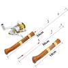 Ice Fishing Rod 54cm Portable Ice Fishing Rod Reel Set Winter Fishing Rods Carbon Fiber River Shrimp Carp Fishing Pole Ice Boat Pole Fishing Rod view 3