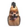 CSGJMYGS Sling Bag for Women Men Pomeranian dog Cross Chest Bag Diagonally Casual Fashion Travel Hiking Daypack view 1