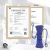 NewDoar 14KN Static Climbing Rope 8mm(5/16in) Accessory Cord Equipment 33FT(10M) 66FT(20M) 98FT(30M) 165FT(50M) Escape Rope with 2 Carabiners for Ice Climbing Equipment Fire Rescue Rope-Blue/20M view 3