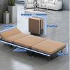 Folding Bed, Portable Bed for Adults, Cots, Sofa Bed, Pilllow Mattress Carry Bag for Home Office Nap, 600LBS (Color : B) view 2
