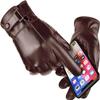 BKEKM Winter Gloves Waterproof Cycling Gloves Thin Faux Leather Thermal Glove Touch Screen Ski Gloves for Men Outdoor Warm Gloves view 2