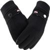 BKEKM Mittens Gloves Windproof Winter Gloves Lined Thick Cycling Gloves Suede Outdoor Warm Gloves Touch Screen Thermal Glove
