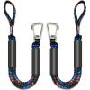 Fender Lines Anchor Bungee 316 Stainless Clip Boat Dock Lines 2PCS (Black Blue Red, 2 Feet) view 1