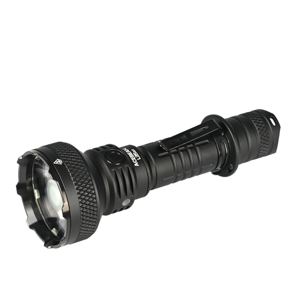 ACEBEAM L35 Tactical Flashlight, 5000 High Lumens Rechargeable Flashlight, 711 Yards Long Range Throw Led Flashlight, Super Compact Dual-Switches Flash Light for Emergency, Searching