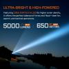 ACEBEAM L35 Tactical Flashlight, 5000 High Lumens Rechargeable Flashlight, 711 Yards Long Range Throw Led Flashlight, Super Compact Dual-Switches Flash Light for Emergency, Searching view 3