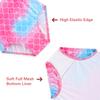 Girls Mermaid Swimsuit Summer One Piece UPF 50+ Quick Dry Beach Swimwear Suit Cross Shoulder Strap Swimsuits Mermaid Bathing Suit 5t 4t view 4