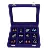 Jewelry Box 12 Grid Jewelry Box Velvet Jewelry Case Clear Lid Showcase Display Storage Ring Tray Holder Women Earring Organizer Case exquisite view 1