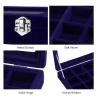 Jewelry Box 12 Grid Jewelry Box Velvet Jewelry Case Clear Lid Showcase Display Storage Ring Tray Holder Women Earring Organizer Case exquisite view 3