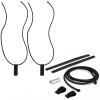 Arrowbash 2 Pcs Replacement Wakeboard Tower Rack Bungee Cords with Pull Tab Black Elastic Bungee Shock Rope Wakeboard Tower Rack Parts Fits Wakesurf, Surfboard, Ski, Kneeboard(53 Inches) view 1