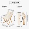 Camping Chairs for Adults Wooden Chair Frame Picnic Chairs Folding Camp Chair Lightweight with Mesh Pocket & Carrying Bag view 2