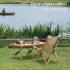 Camping Chairs for Adults Wooden Chair Frame Picnic Chairs Folding Camp Chair Lightweight with Mesh Pocket & Carrying Bag view 3