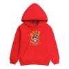 Happy 2022 Chinese New Year of the Dragon Unisex Red Hoodie Sweatshirt for Boys Girls Kids (D, 10-11 Years) view 1