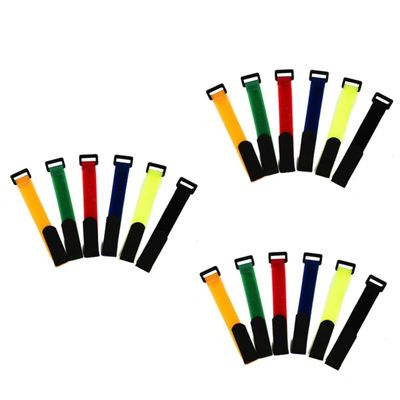 BESPORTBLE 18pcs Cable Ties Set Reusable Fastening Straps for Cord Organization Colors