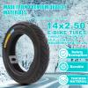 14" Bike Tires Foldable 14x2.50(64-254) Explosion-Proof Solid Electric Bicycle Tire Tubeless Puncture Resistant Ebike Tire Suitable for E Bikes for Men, Kids view 2