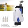 Gavigain Golfs Pen Holder for Men,Mini Golfs Pens Holder Desk Decoration Golfs Accessories Office Desk Decor for Coworkers Golfer Friends Fans (Blue White) view 2