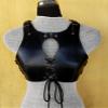 ARTIZANSTORE Medieval Leather Woman Black Viking Chest- Armor LARP cosplay Cuirass Armor viking Halloween Costume Armor view 1