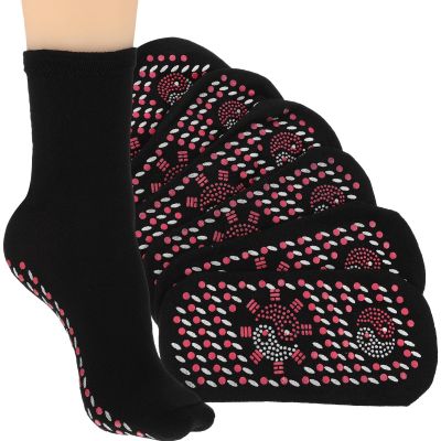 BESPORTBLE Heated Socks Women Men 4 Pack Winter Thermal Socks Boot Foot Warmer Massage Cotton