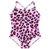 Alakuoti Toddler Girl Swimsuit Cute Pink Leopard One Piece UPF 50+ Bathing Suits Summer Quick Dry Beach Swimwear 4t 3t Swimsuit Girls view 1